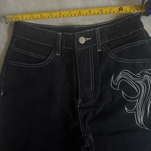Y2k Black Women's Jeans - Picture 5 of 7
